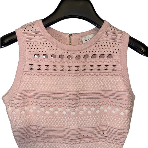 Milly Knit Mini Mermaid Dress Petite Size 2 Baby  Pink - Picture 8 of 16